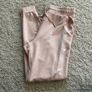 gymshark light pink joggers size small